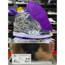 Load image into Gallery viewer, AIR KIY METALLIC SILVER PURPLE sz 9.5 BRAND NEW
