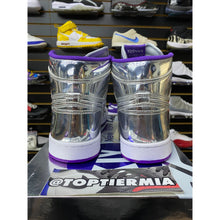 Load image into Gallery viewer, AIR KIY METALLIC SILVER PURPLE sz 9.5 BRAND NEW
