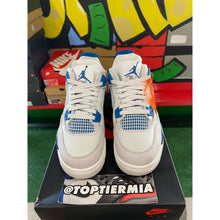Load image into Gallery viewer, air jordan 4 gs military blue 2024 sz 6.5y BRAND NEW
