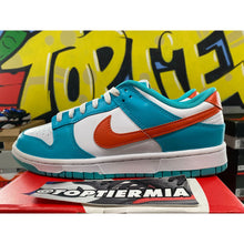 Load image into Gallery viewer, nike dunk low miami dolphins 2024 sz 9.5 BRAND NEW
