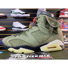 Load image into Gallery viewer, AIR JORDAN 6 X TRAVIS SCOTT OLIVE SZ 12
