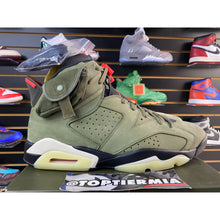 Load image into Gallery viewer, AIR JORDAN 6 X TRAVIS SCOTT OLIVE SZ 12
