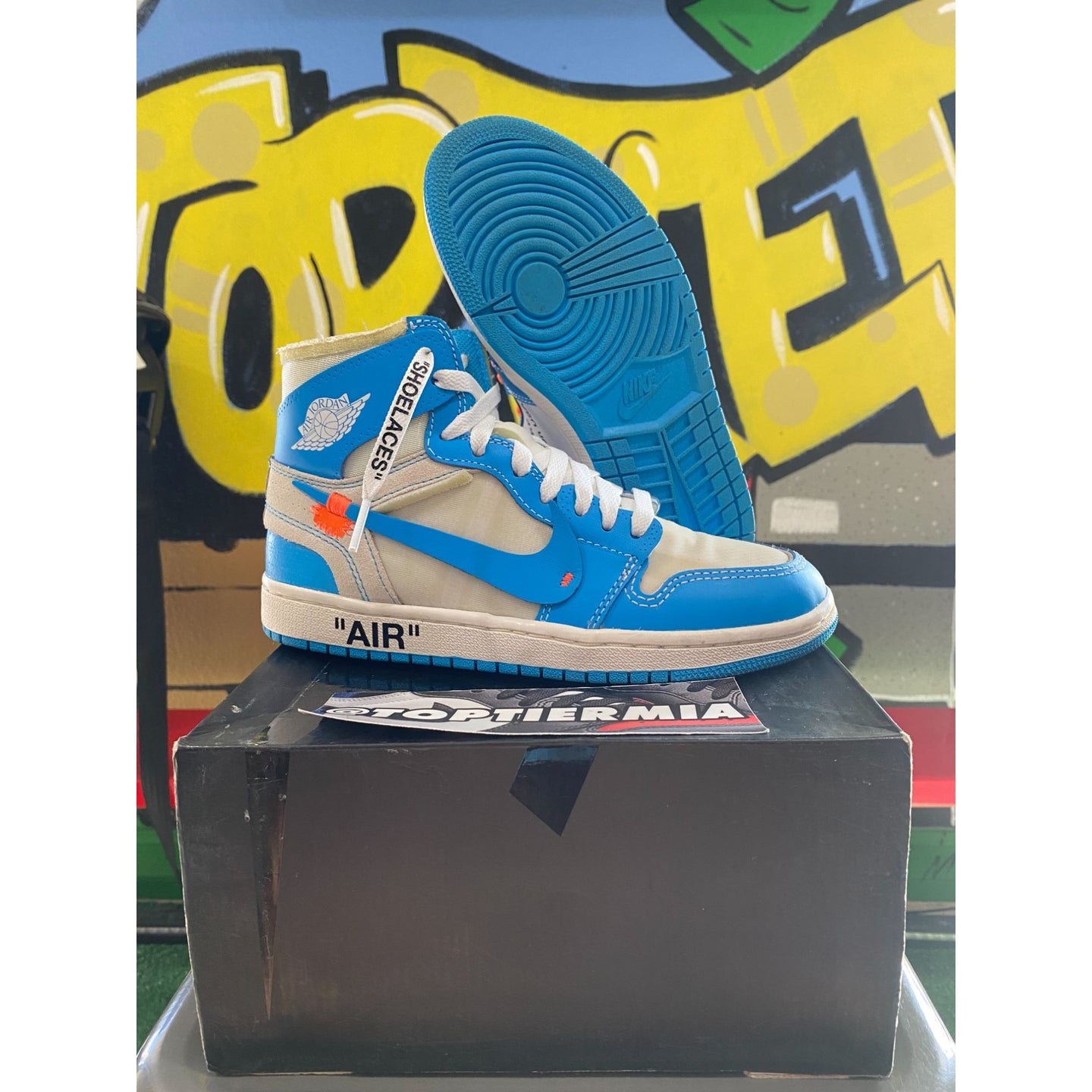 air jordan 1 high og off-white unc 2018 sz 5