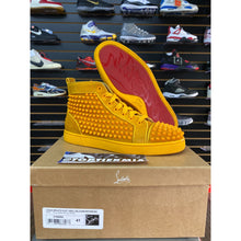 Load image into Gallery viewer, CHRISTIAN LOUBOUTIN YELLOW SUEDE SPIKES sz 41
