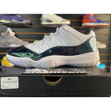 Load image into Gallery viewer, AIR JORDAN 11 LOW EMERALD SZ 12 BRAND NEW
