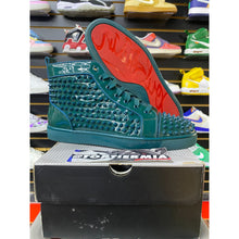 Load image into Gallery viewer, christian louboutin spikes green lagoon sz 43eu/9.5us
