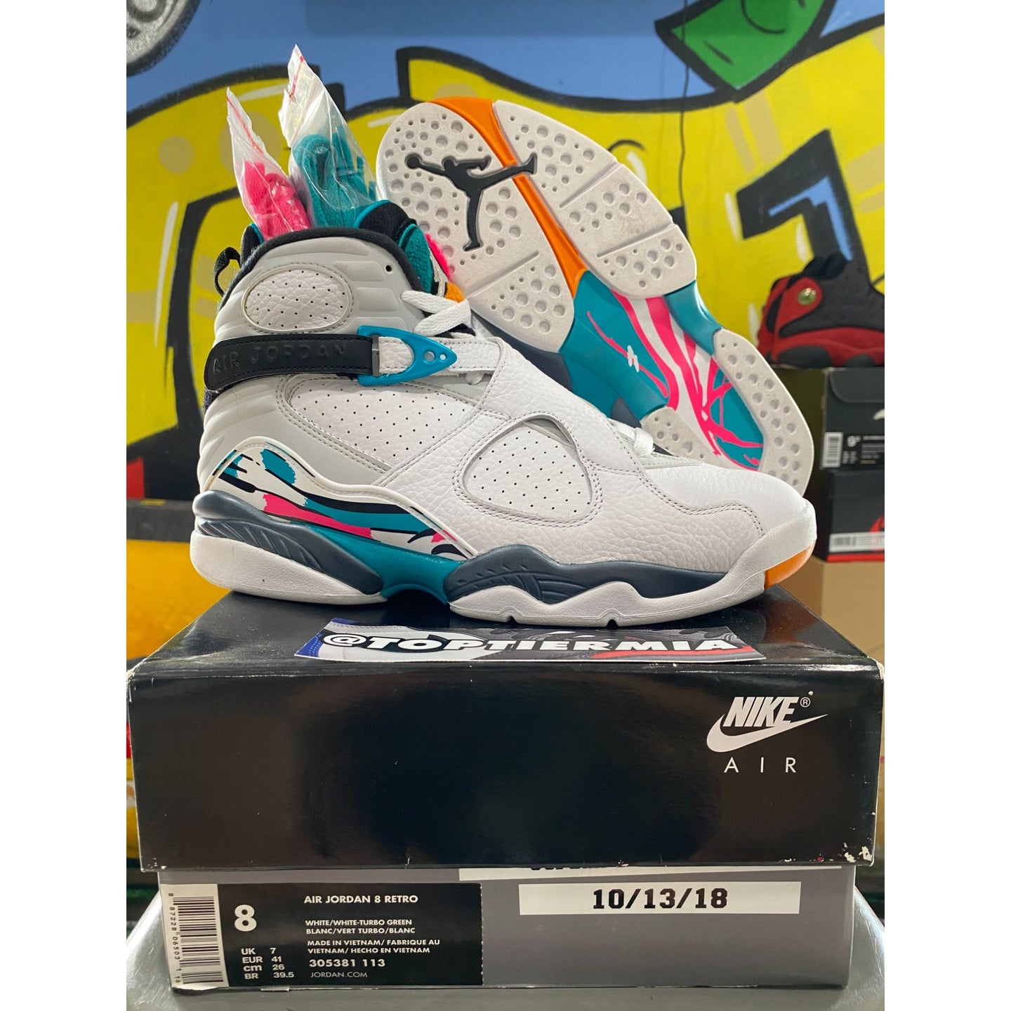 air jordan 8 south beach 2018 sz 8