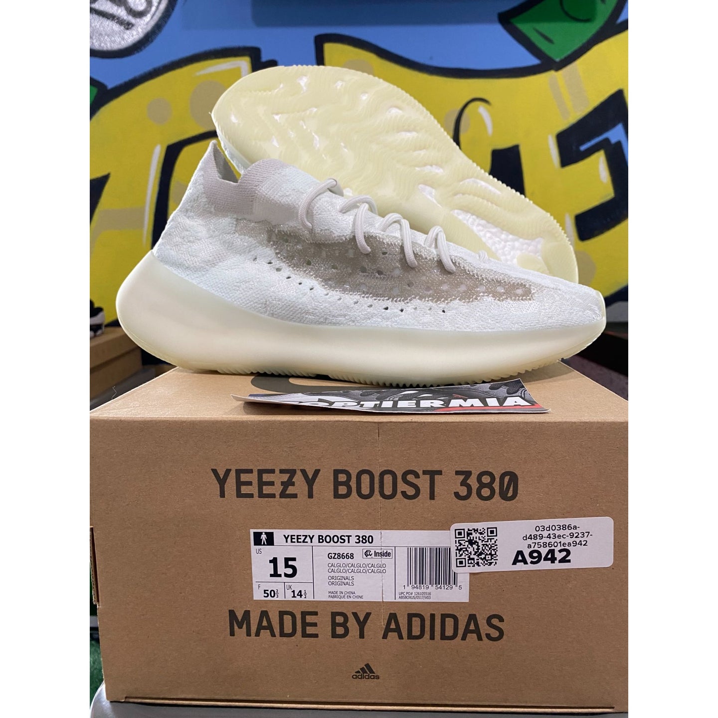 yeezy boost 380 calcite glow 2020 sz 15 BRAND NEW