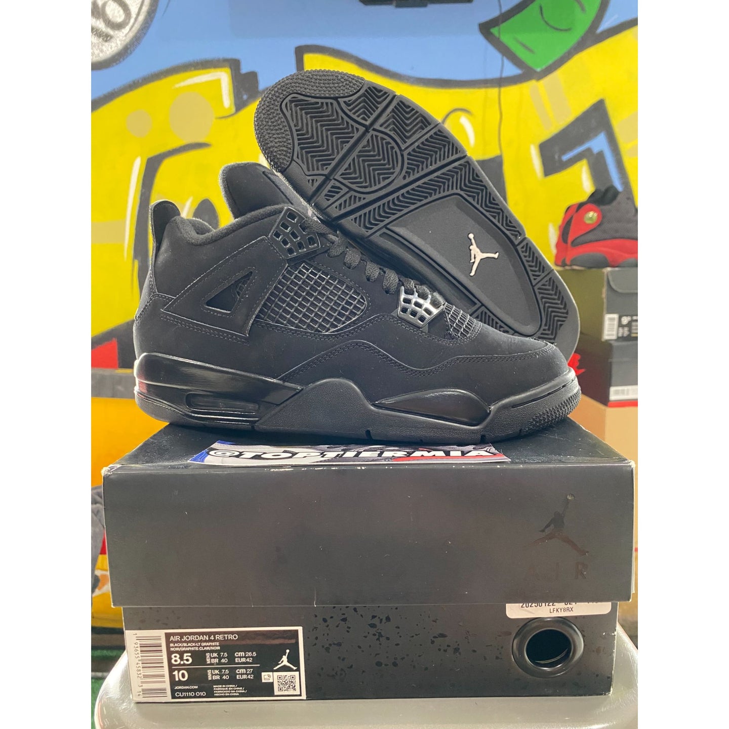 air jordan 4 black cat 2020 sz 8.5