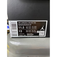 Load image into Gallery viewer, AIR JORDAN 3 RARE AIR SZ 11.5
