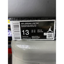 Load image into Gallery viewer, AIR JORDAN 3 BLACK CEMENT SZ 13
