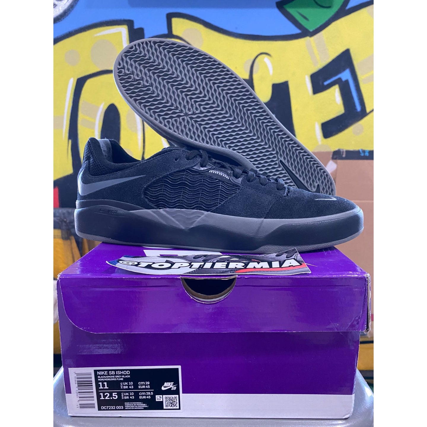 nike sb ishod ware black smoke grey triple black 2022 sz 11