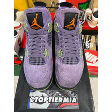 Load image into Gallery viewer, AIR JORDAN 4 CANYON PURPLE USED SZ 9.5W / 8M
