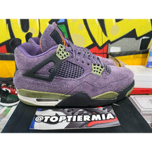 Load image into Gallery viewer, AIR JORDAN 4 CANYON PURPLE USED SZ 9.5W / 8M
