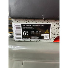 Load image into Gallery viewer, AIR JORDAN 4 WHITE CEMENT SZ 6.5Y
