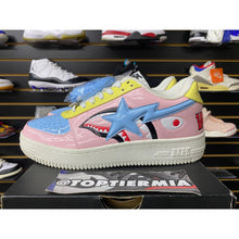 Load image into Gallery viewer, BAPESTA LOW M1 SHARK FACE PINK SZ 8
