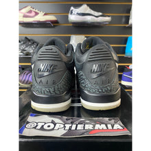 Load image into Gallery viewer, AIR JORDAN 3 TINKER HATFIELD BLACK CEMENT GOLD SZ 8
