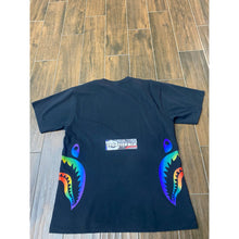 Load image into Gallery viewer, BAPE RAINBOW APE SIDE SHARK TEE BLACK SZ XL
