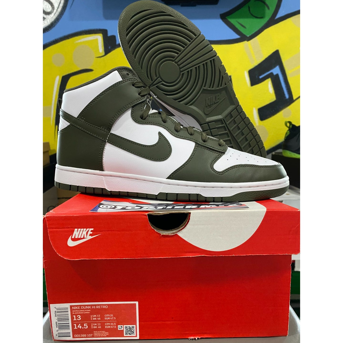 nike dunk high cargo khaki 2021 sz 13