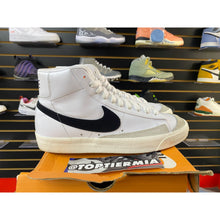 Load image into Gallery viewer, NIKE BLAZER MID 77 VINTAGE WHITE BLACK SZ 10

