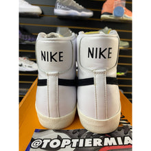 Load image into Gallery viewer, NIKE BLAZER MID 77 VINTAGE WHITE BLACK SZ 10
