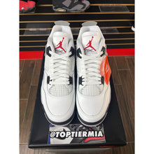 Load image into Gallery viewer, AIR JORDAN 4 WHITE CEMENT SZ 10.5 BRAND NEW
