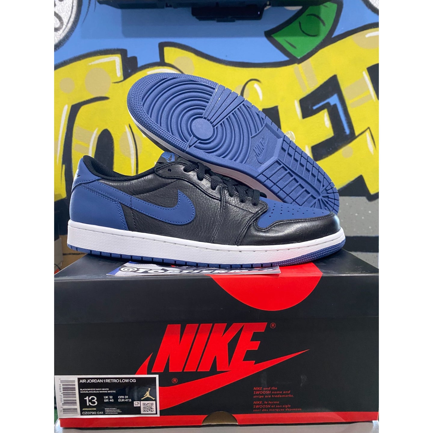 air jordan 1 low mystic navy 2022 sz 13 BRAND NEW
