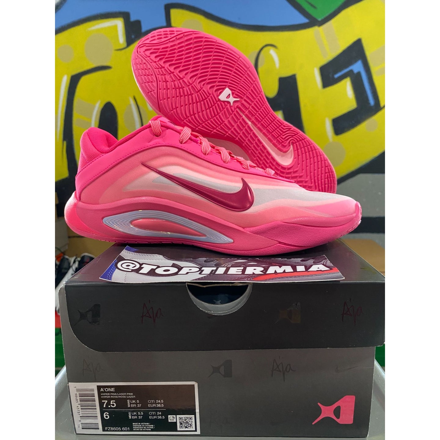 nike a'ja wilson a'one pink a'ura wmns 2025 sz 7.5w/6m BRAND NEW