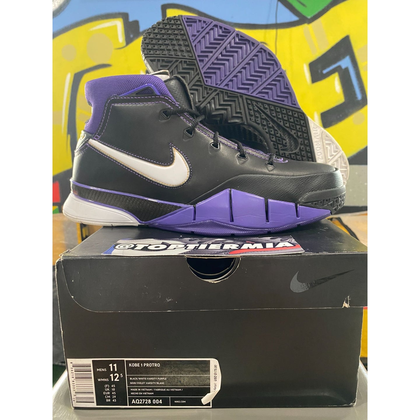nike kobe 1 protro purple reign 2018 sz 11
