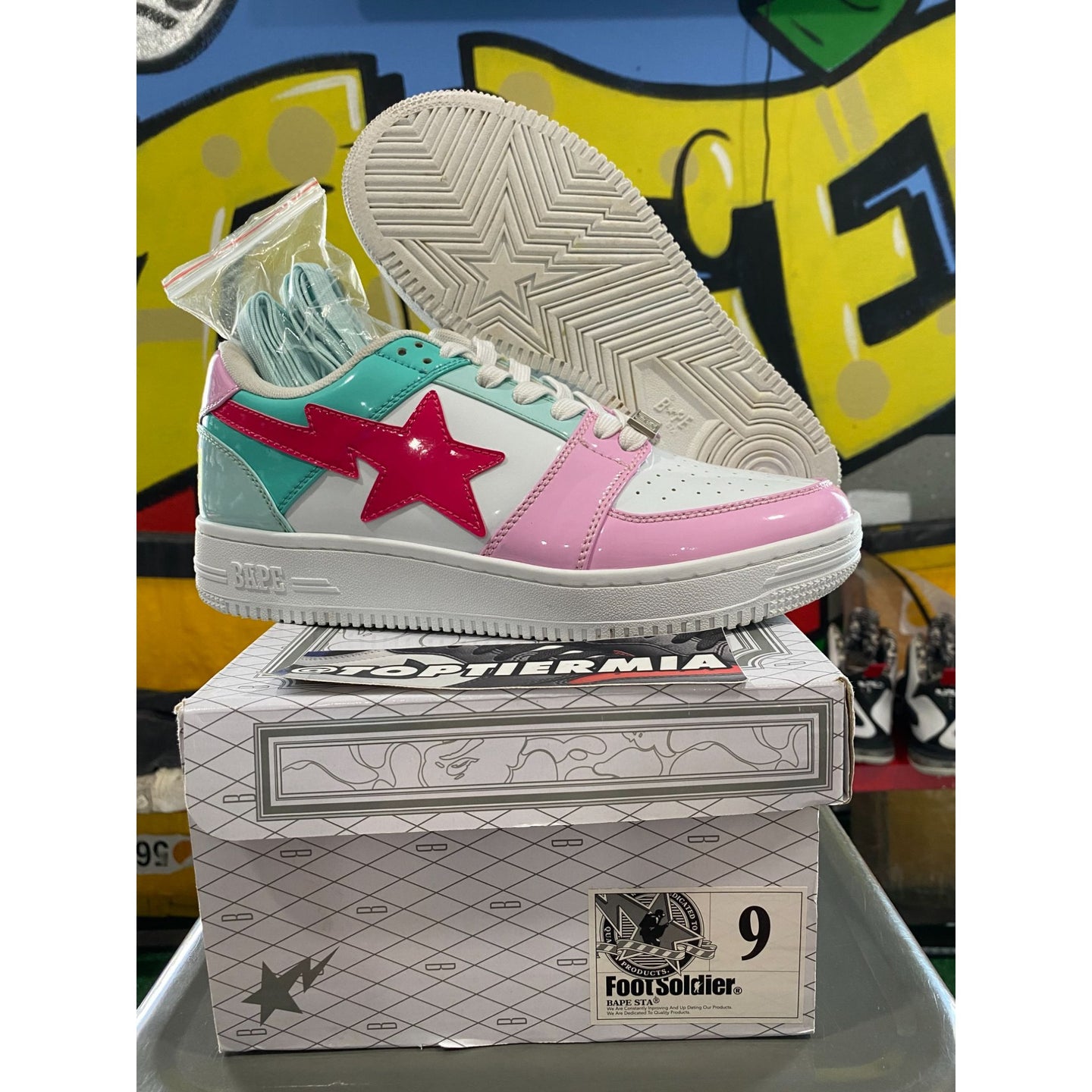 bape bapesta miami first anniversary 2019 sz 9