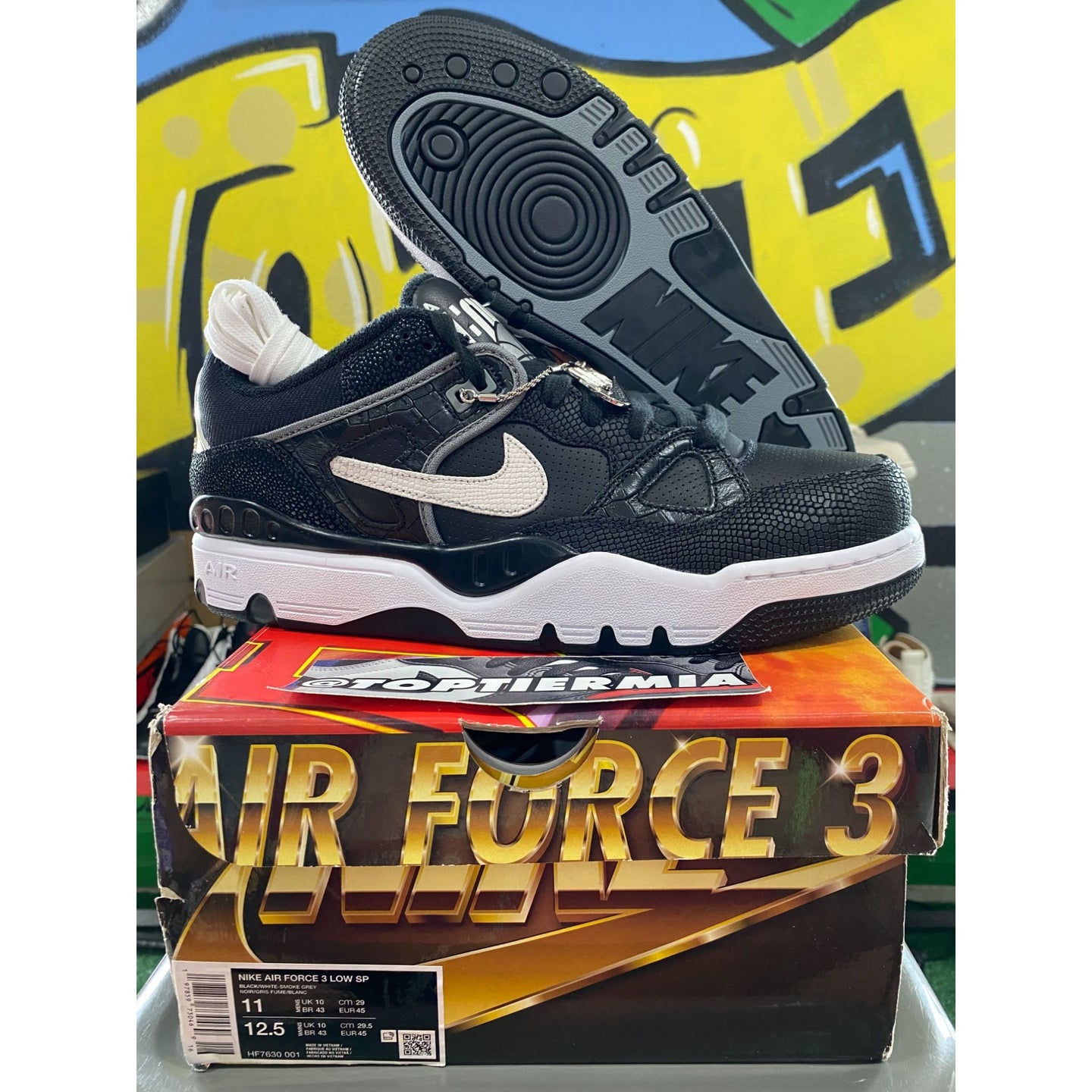 Nike Air Force 3 Low SP Nigo Black White 2025 sz 11 BRAND NEW