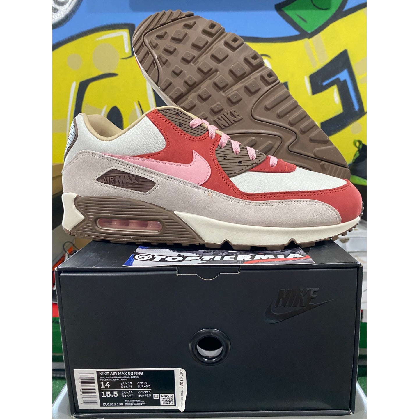 nike air max 90 bacon 2021 sz 14