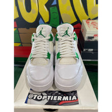Load image into Gallery viewer, air jordan 4 green metallic 2020 sz 9.5
