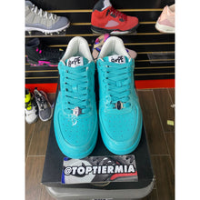Load image into Gallery viewer, A BATHING APE BAPESTA #1 TURQUOISE BLUE BLACK SZ 8.5 BRAND NEW
