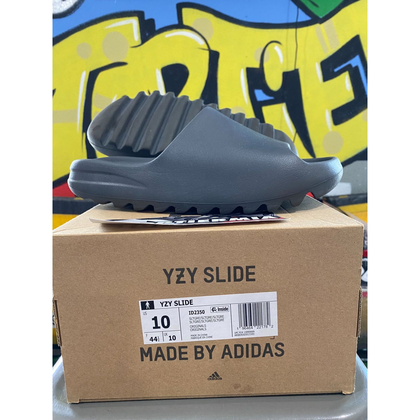 yeezy slide slate grey 2024 sz 10