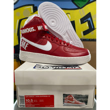 Load image into Gallery viewer, nike air force one high supreme world famous red sz 10.5 2014 BRAND NEW
