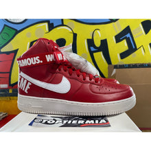 Load image into Gallery viewer, nike air force one high supreme world famous red sz 10.5 2014 BRAND NEW
