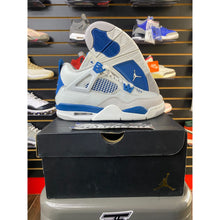 Load image into Gallery viewer, AIR JORDAN 4 MILITARY BLUE (GS) 2024 SZ 5.5Y BRAND NEW B GRADE
