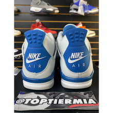 Load image into Gallery viewer, AIR JORDAN 4 MILITARY BLUE (GS) 2024 SZ 5.5Y BRAND NEW B GRADE
